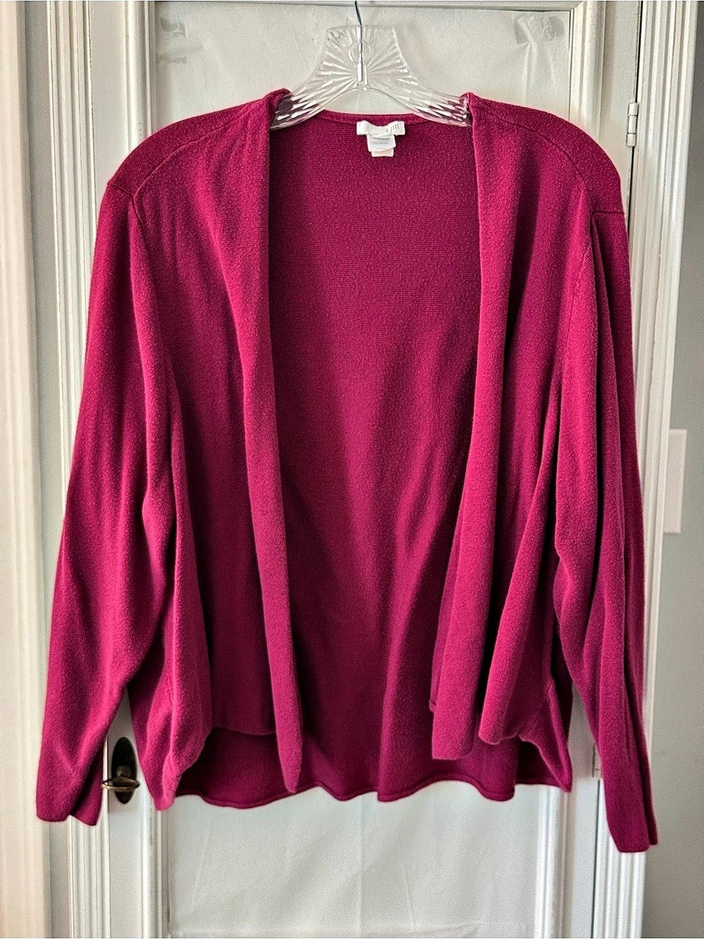 J.Jill Open Front Cardigan in Pink/Cranberry Size 3X